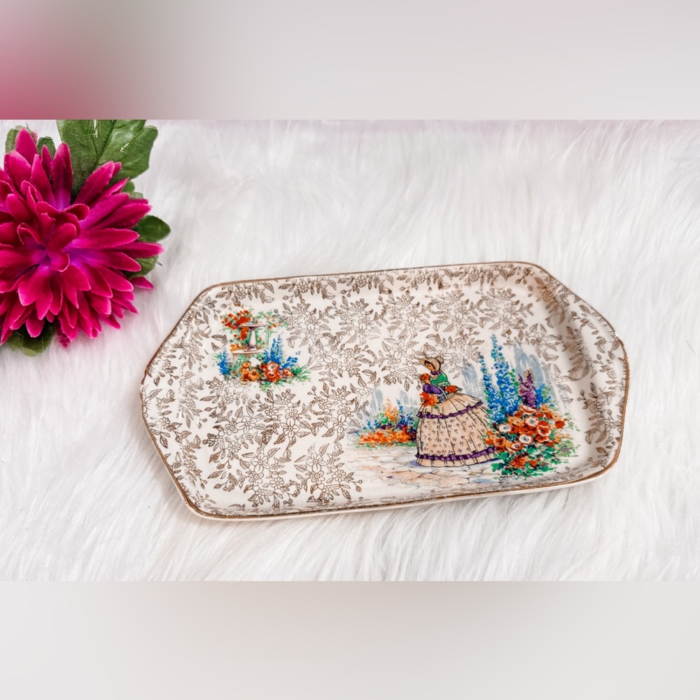 4/$25 • Vintage Empire England B 1050 Serving Tray/Sandwich‎ Plate